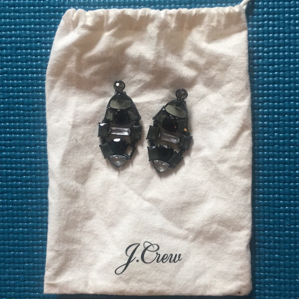 Black and white jcrew statement earrings